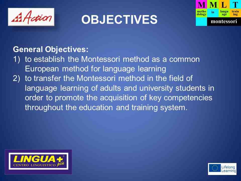 Quali sono gli obiettivi della pedagogia Montessori?